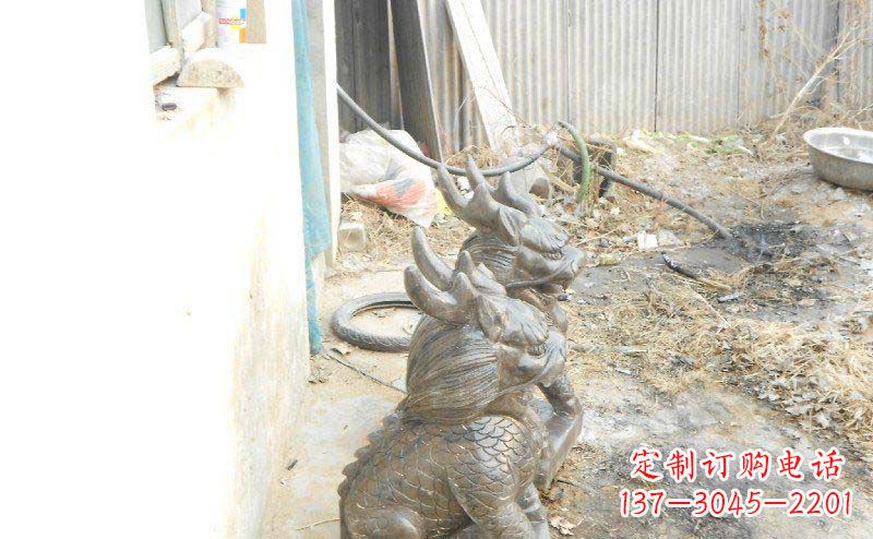 常州铸铜麒麟古代神兽铜雕