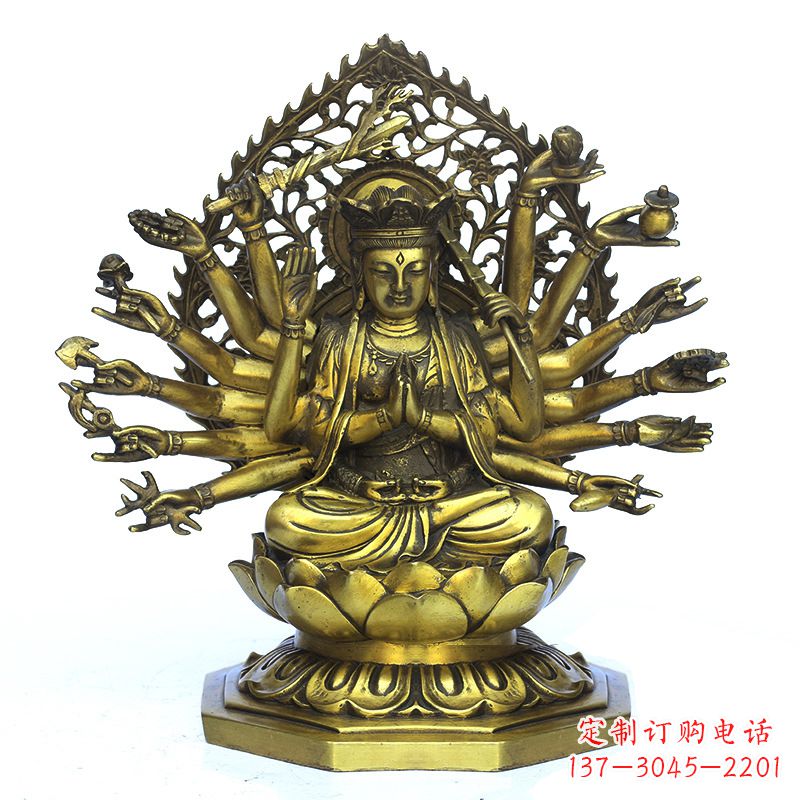 常州铸铜千手观音雕塑