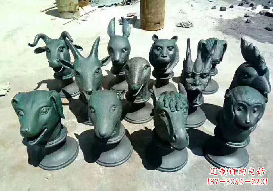 常州铸铜十二生肖动物雕塑