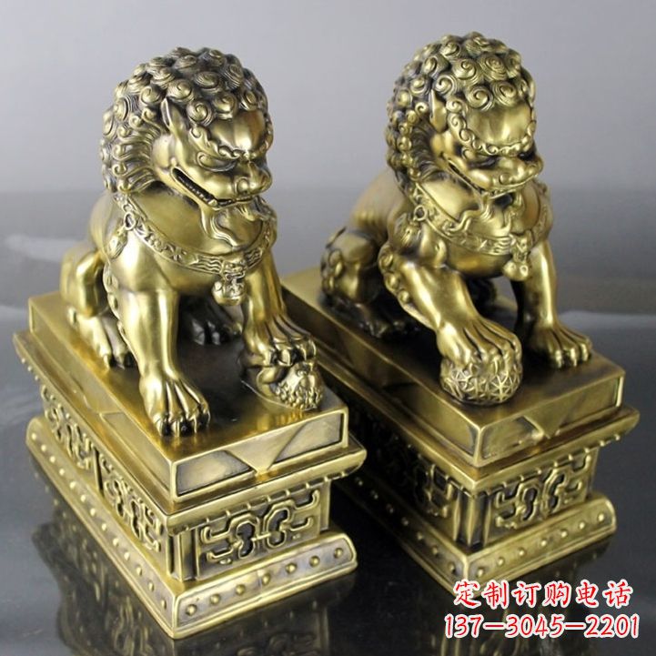 常州铸铜天安门狮子雕塑