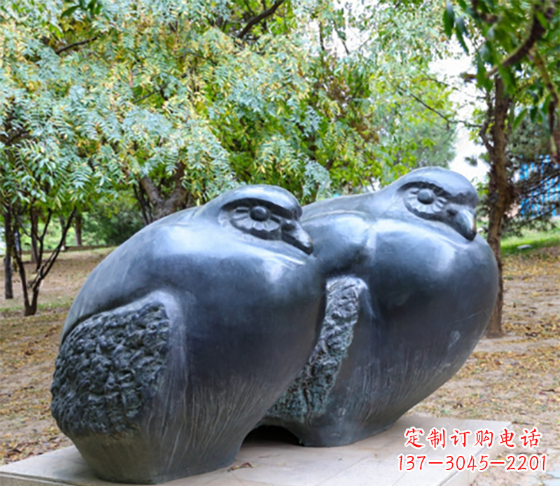 常州公园鸳鸯景观石雕