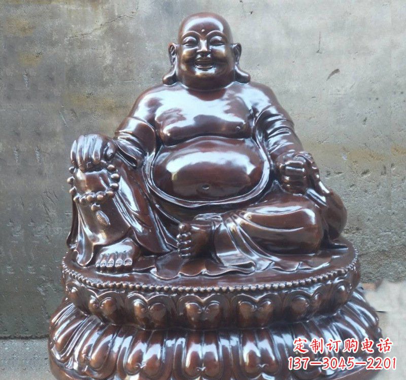 常州宗教庙宇弥勒佛铜雕