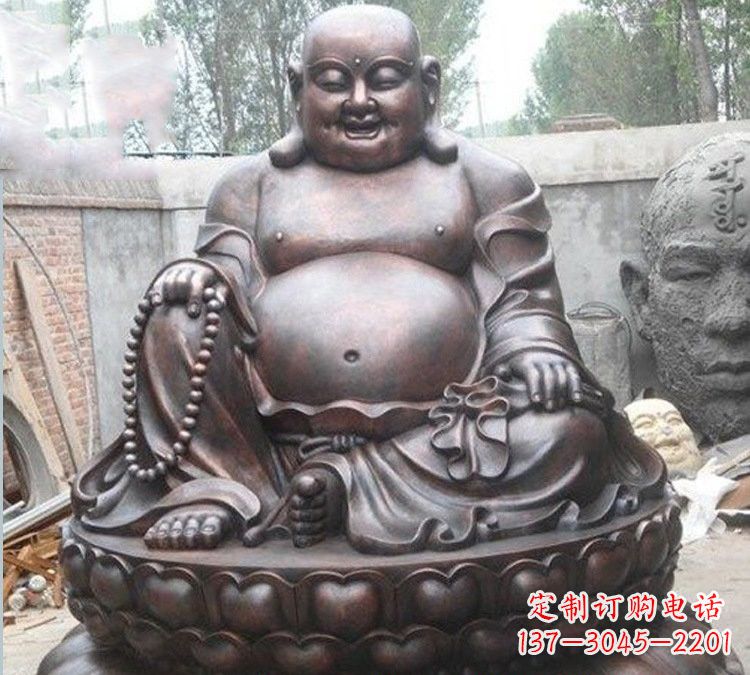常州宗教庙宇弥勒佛铜雕222