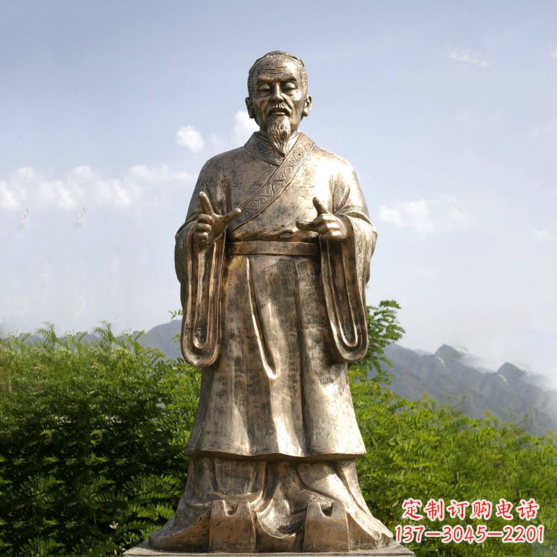 常州祖冲之纯铜雕像